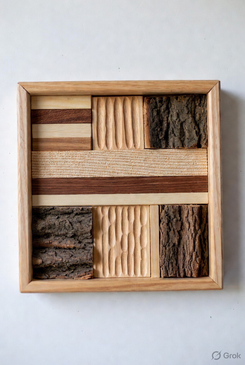 Nine-wood texture discovery tray