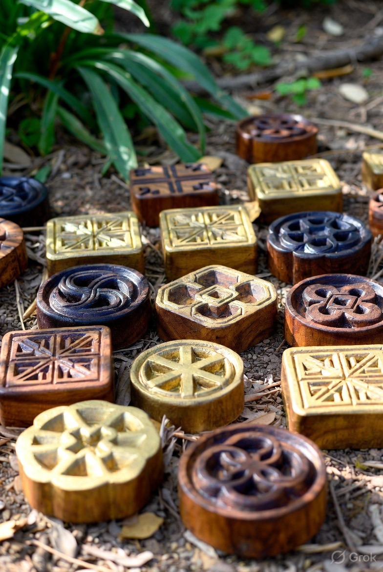 Heritage carved stamps set