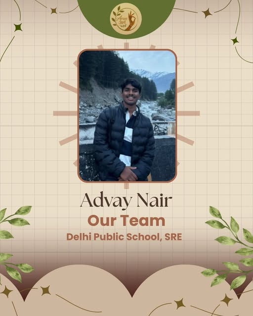 Advay Nair, Product Design at Arunarya