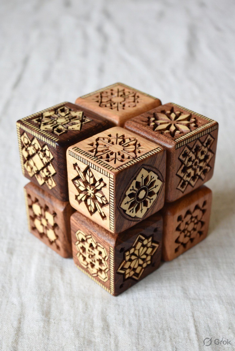 Heritage carved sensory blocks